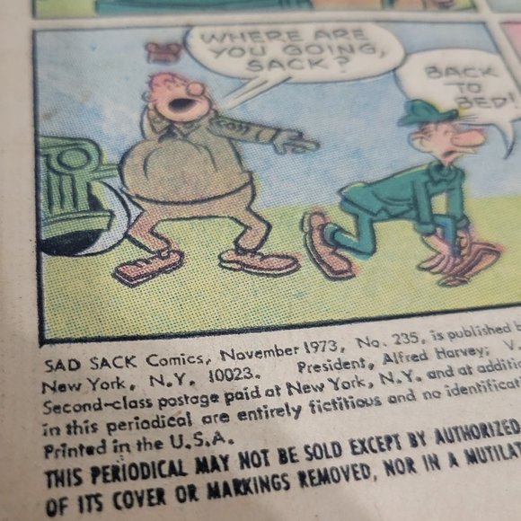Vintage Comics Little Archie 1977 Sad Sack 1973 worn Old Comic Book - Picture 4 of 14